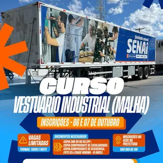 A Prefeitura de Serra Branca, em parceria com o SENAI, abre inscrições para o curso de ...