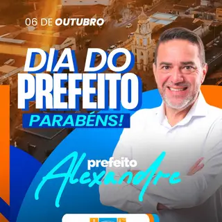 Parabéns, @prefeitoalexandre , pelo seu dia! 🎉👏