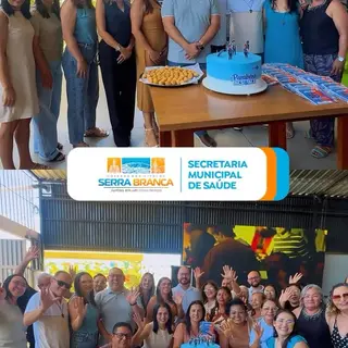 A Secretaria Municipal de Saúde de Serra Branca promoveu um almoço comemorativo em home...