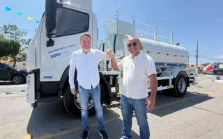 Novo carro-pipa chega para ampliar abastecimento de água nas comunidades rurais de Serra Branca