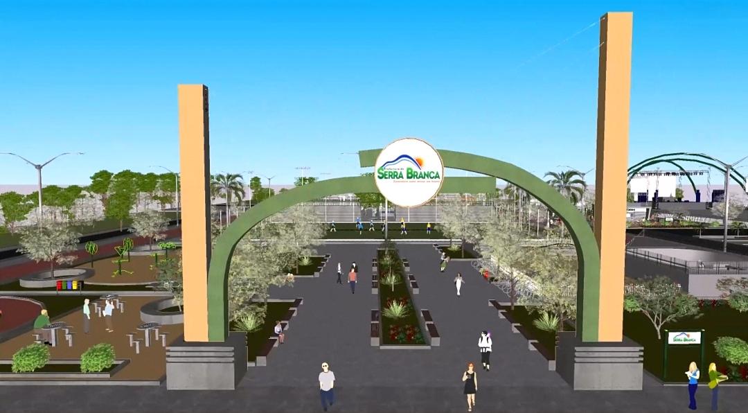 Prefeitura de Serra Branca anuncia construção de novo parque esportivo e de eventos