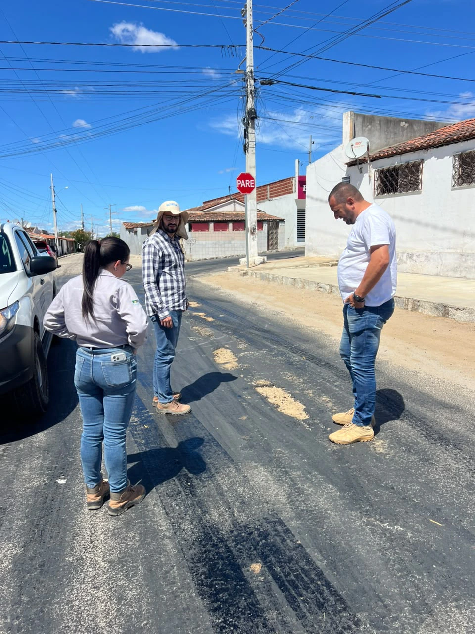 Após solicitação da Prefeitura, vistoria técnica define reparos em trechos de pavimentação de Serra Branca