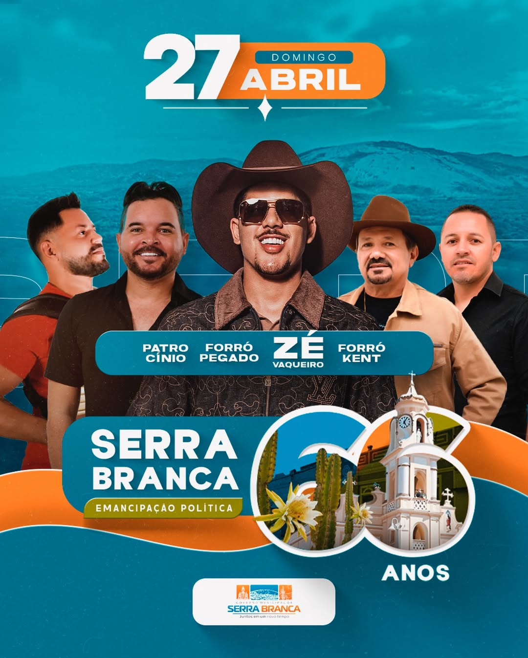 Serra Branca dá início à divulgação das atrações da Festa de Emancipação Política com grandes nomes da música