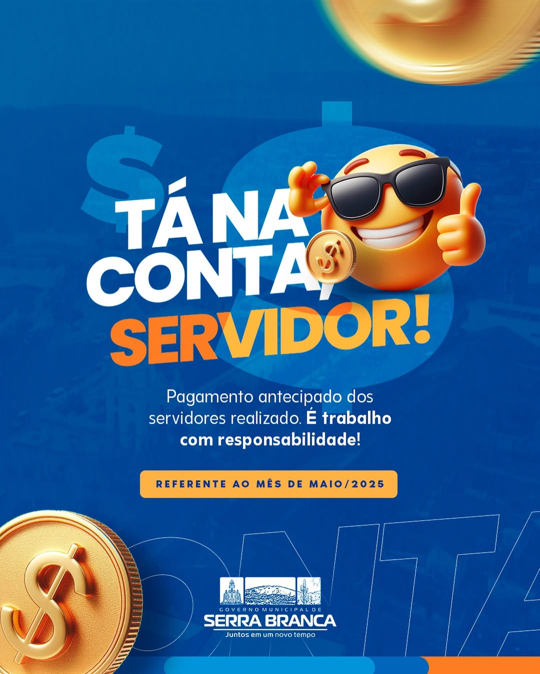 Prefeitura de Serra Branca realiza pagamento antecipado dos servidores referente ao mês de maio