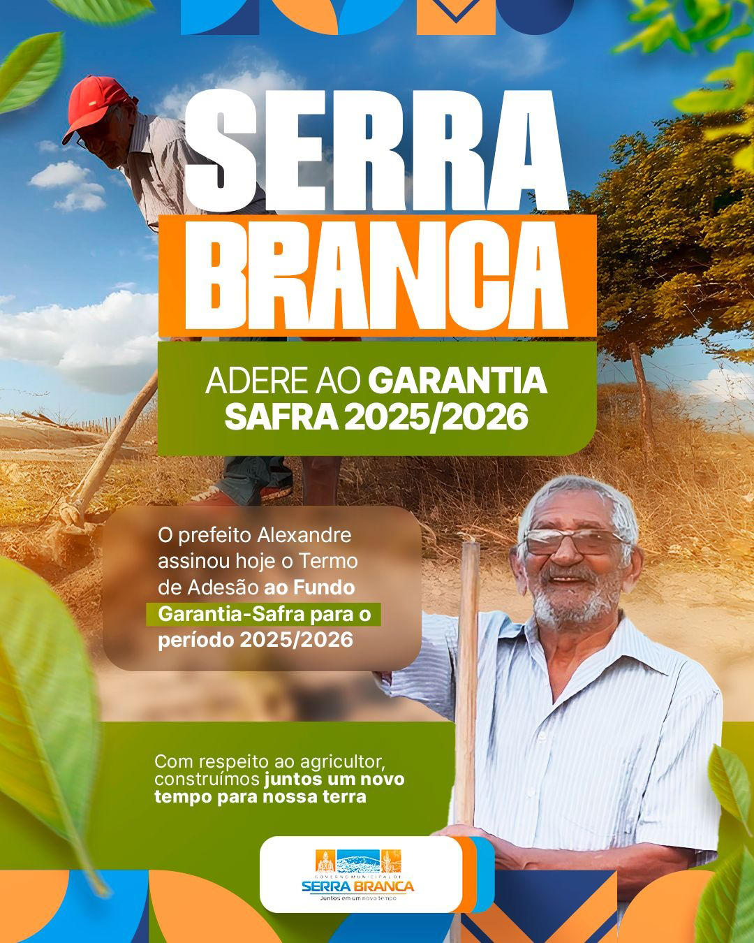 Prefeitura de Serra Branca renova adesão ao Garantia-Safra para o ciclo 2025/2026